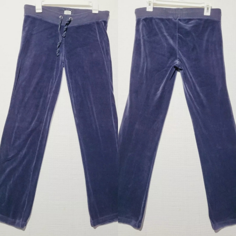 L.O.G.G. Small H&M velvet pants Cotton Polyester Navy Blue Cute Cozy Lovely